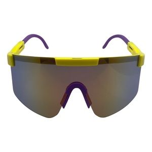 6165 | Yellow Sport Wrap Sunglasses